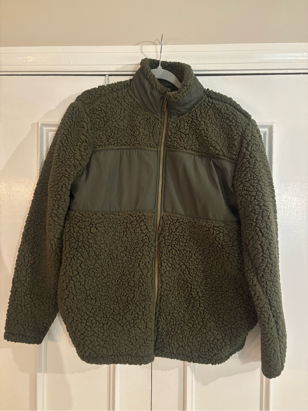 Weatherproof Men’s Green Fleece Zip Up Jacket Size Medium
